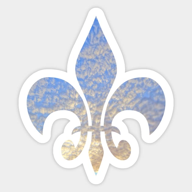 Morning Fleur-de-lis Sticker by michellecyk